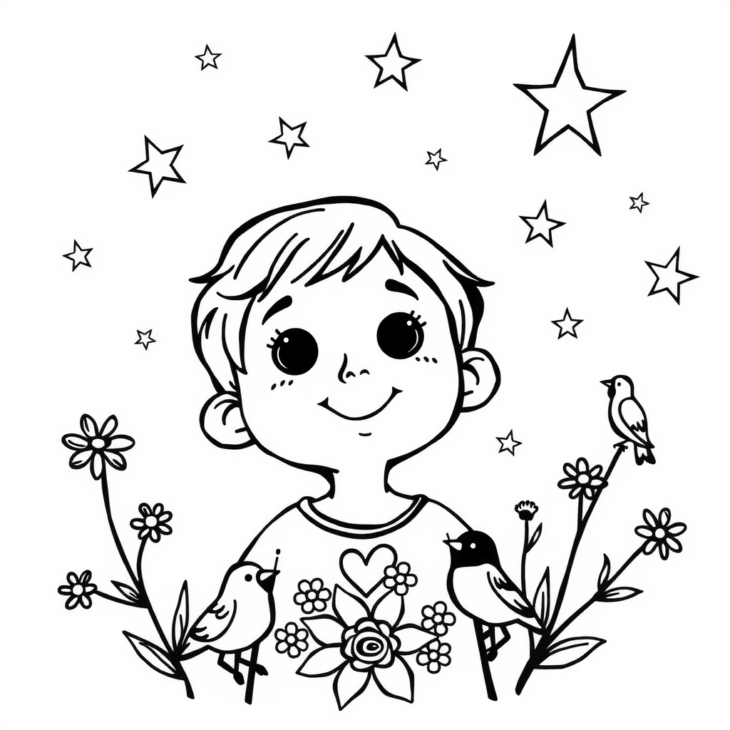 Free printable coloring page for the song Clean Little Eyes