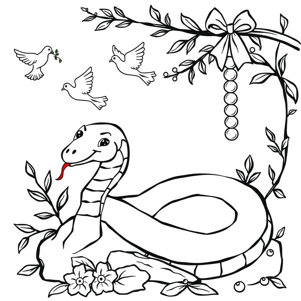 Free printable coloring page for the song Pearls And Doves